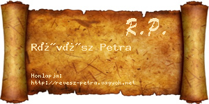 Révész Petra névjegykártya